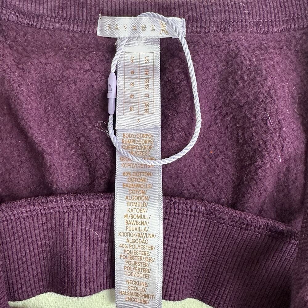 Savage X Fenty Plum Purple Lounge Bra Size 4-6 S Cloth Bralette - Picture 5 of 6